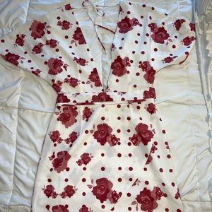 Sabo skirt dress. Size XS. Colors - red and white and some pink